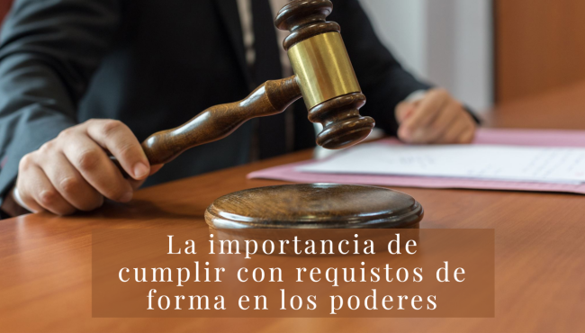 formalidad en poderes